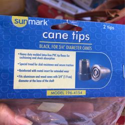 CANE TIPS BLACK FOR 3/4 “ Diameter Canes $5
