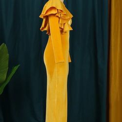 Yellow Elegant Dress 