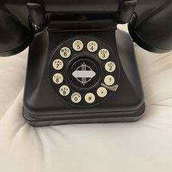 Crosley Model CR62 Black Classic Desk Telephone Push Button Technology Land Line