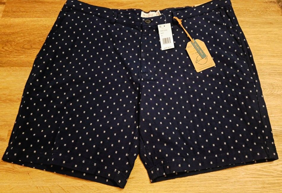 Weatherproof Vintage•Weather Wash•Navy Blue•White Spotted Print•New•RET $60