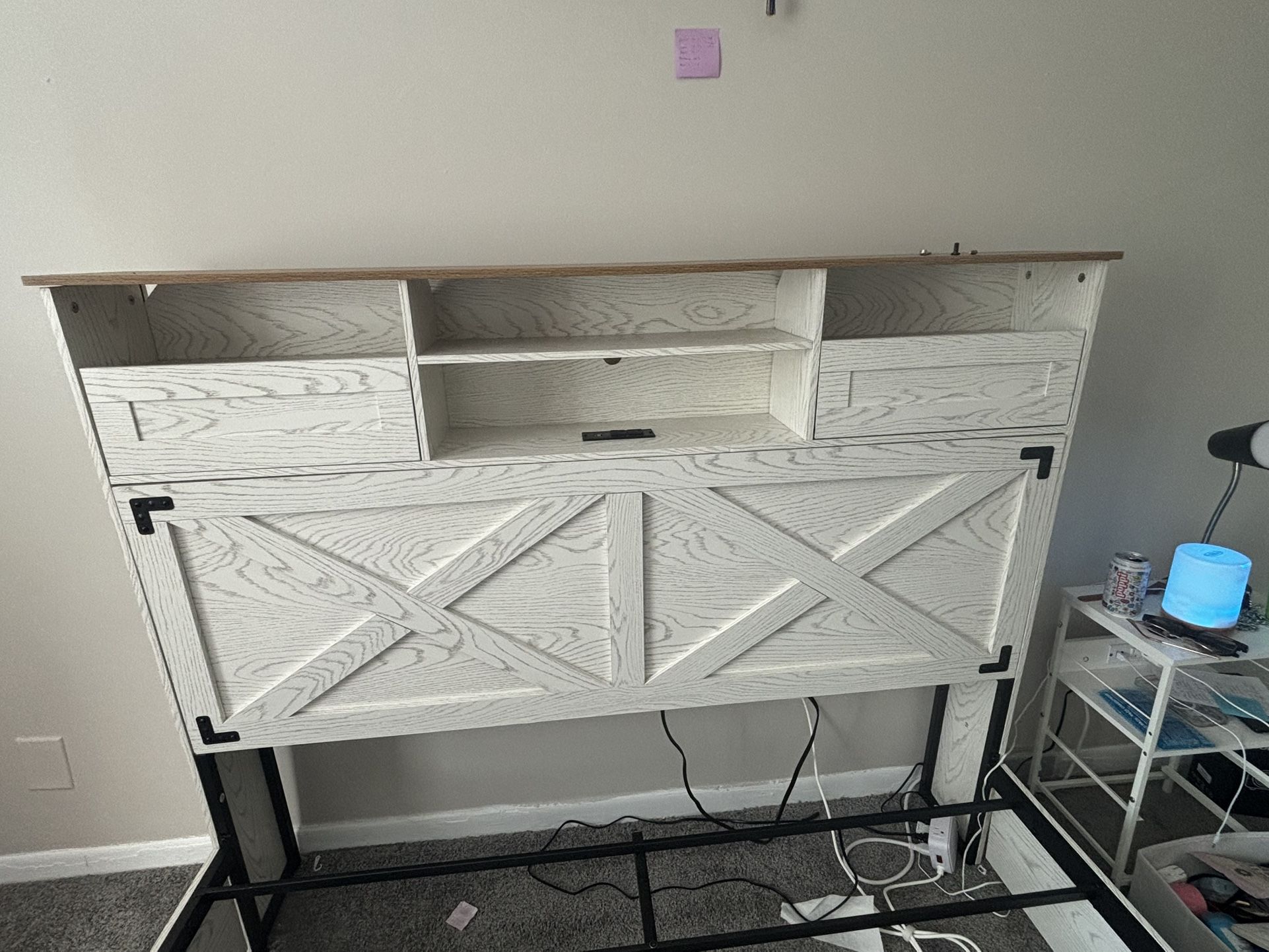 Farm style queen size bed frame