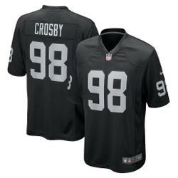 Men's Las Vegas Raiders Maxx Crosby Nike Black Game Jersey