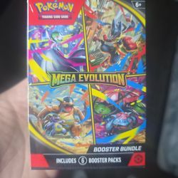Pokemon Mega Evolution  Booster Bundle  Sealed 6 Packs Pokemon Tcg 