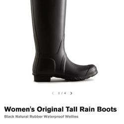 Hunter Rain Boots For Women - Black