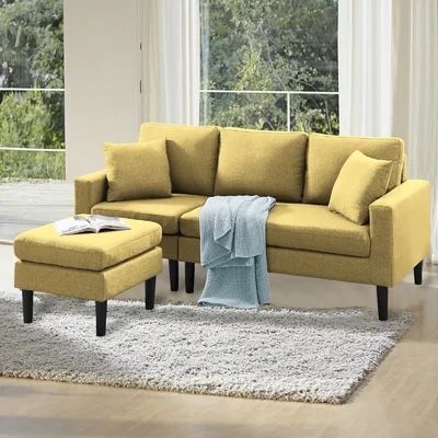 Brand New Small Yellow Sectional