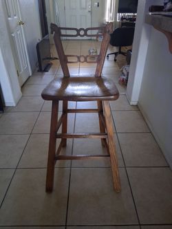 Wood horse chair