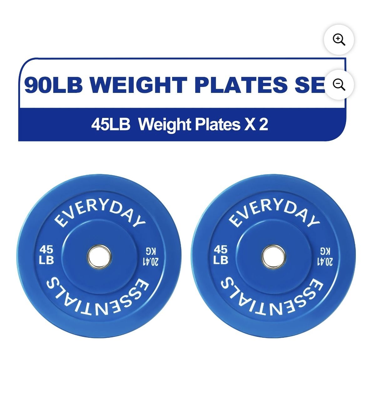 45LB Plate Set New