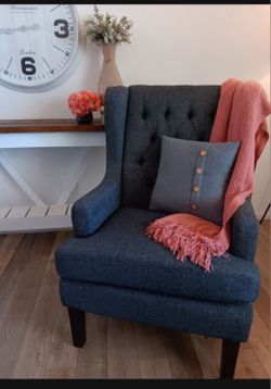 Wingback Armchair, Accent Chair, Button Tufted Chair, Reading Chair