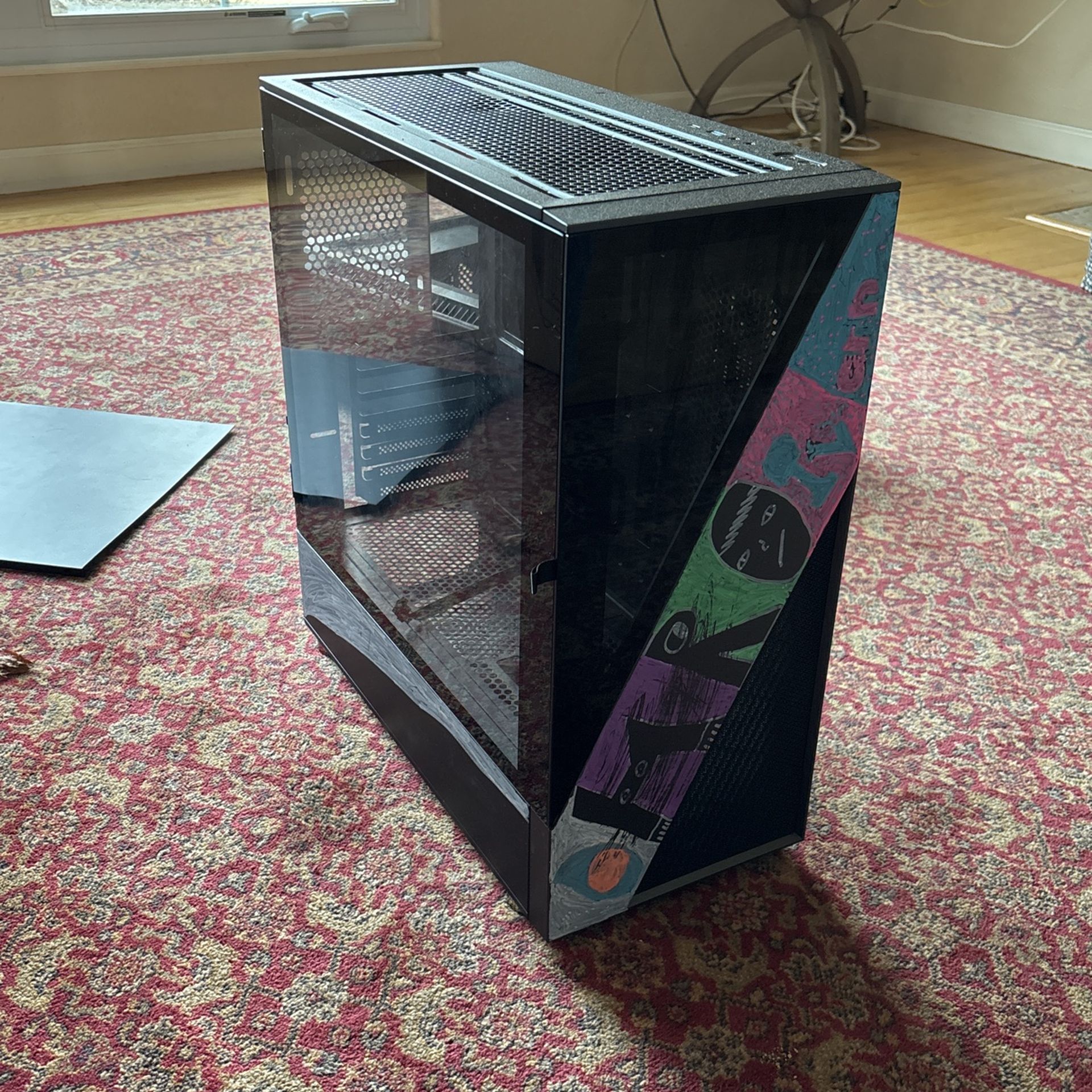black pc mid case