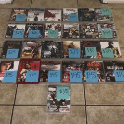 Selling Individually Only! Huge Mega PlayStation 3 PS3 Video Game Collection