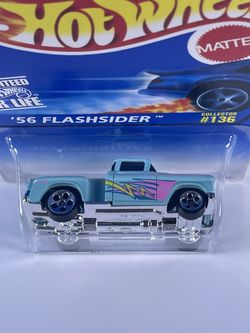 Hot Wheels PACKAGE ERROR Blue Card'56 Flashsider 5Dot Wheels