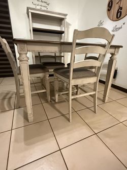 Dining Room Set with computer desk and matching bookshelf