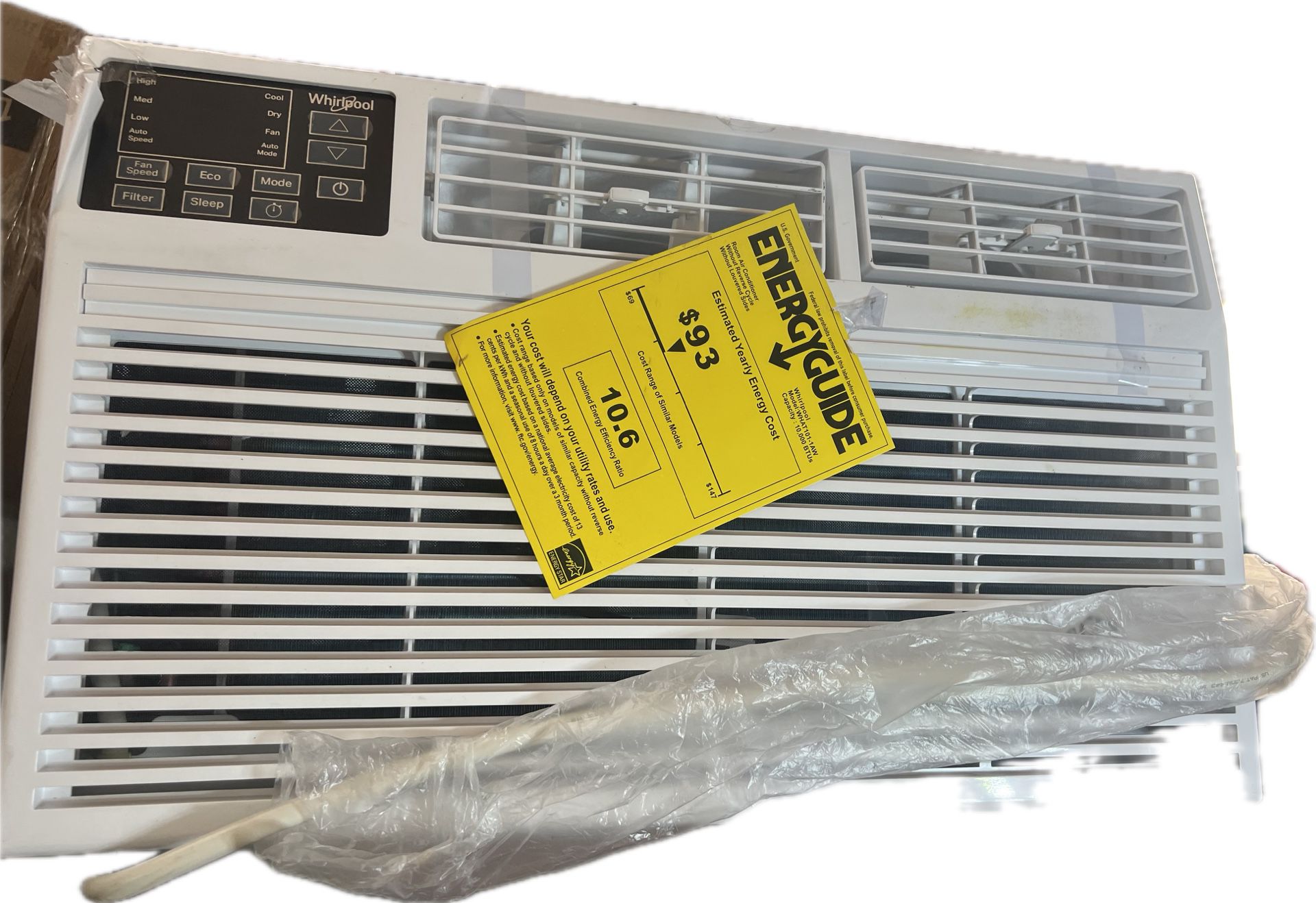 Whirlpool 450-sq ft Window Air Conditioner (115-Volt; 10000-BTU) RETAIL $379