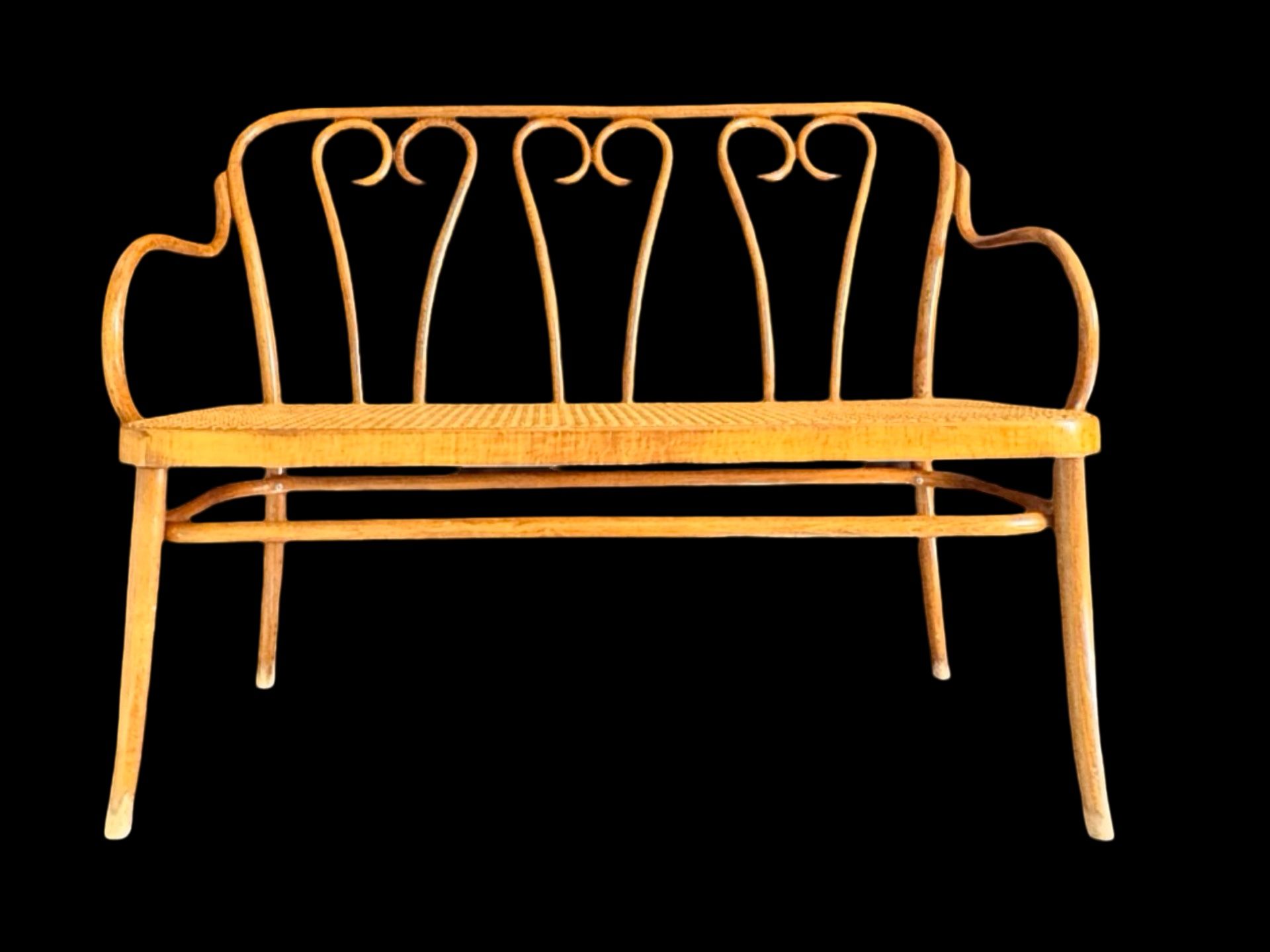 Vintage Thonet No 16 Bentwood Bench
