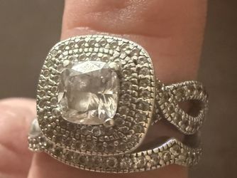 Size 8 Engagement And Wedding Set