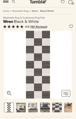 Tumble Washable Runner Rug