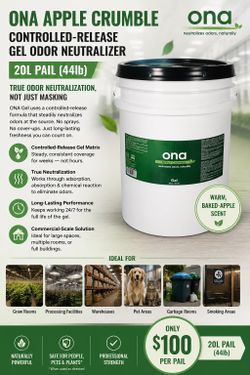 ONA Gel Odor Neutralizer 20L Pail - Apple Crumble
