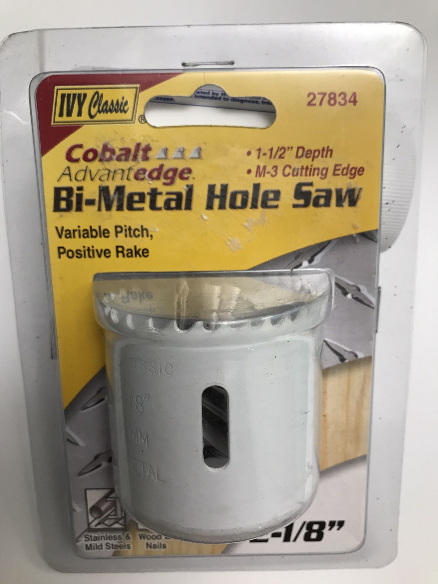 Bi-Metal Hole Saw 2-1/8”; 2”.