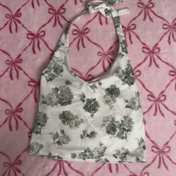 Hollister crop halter top 