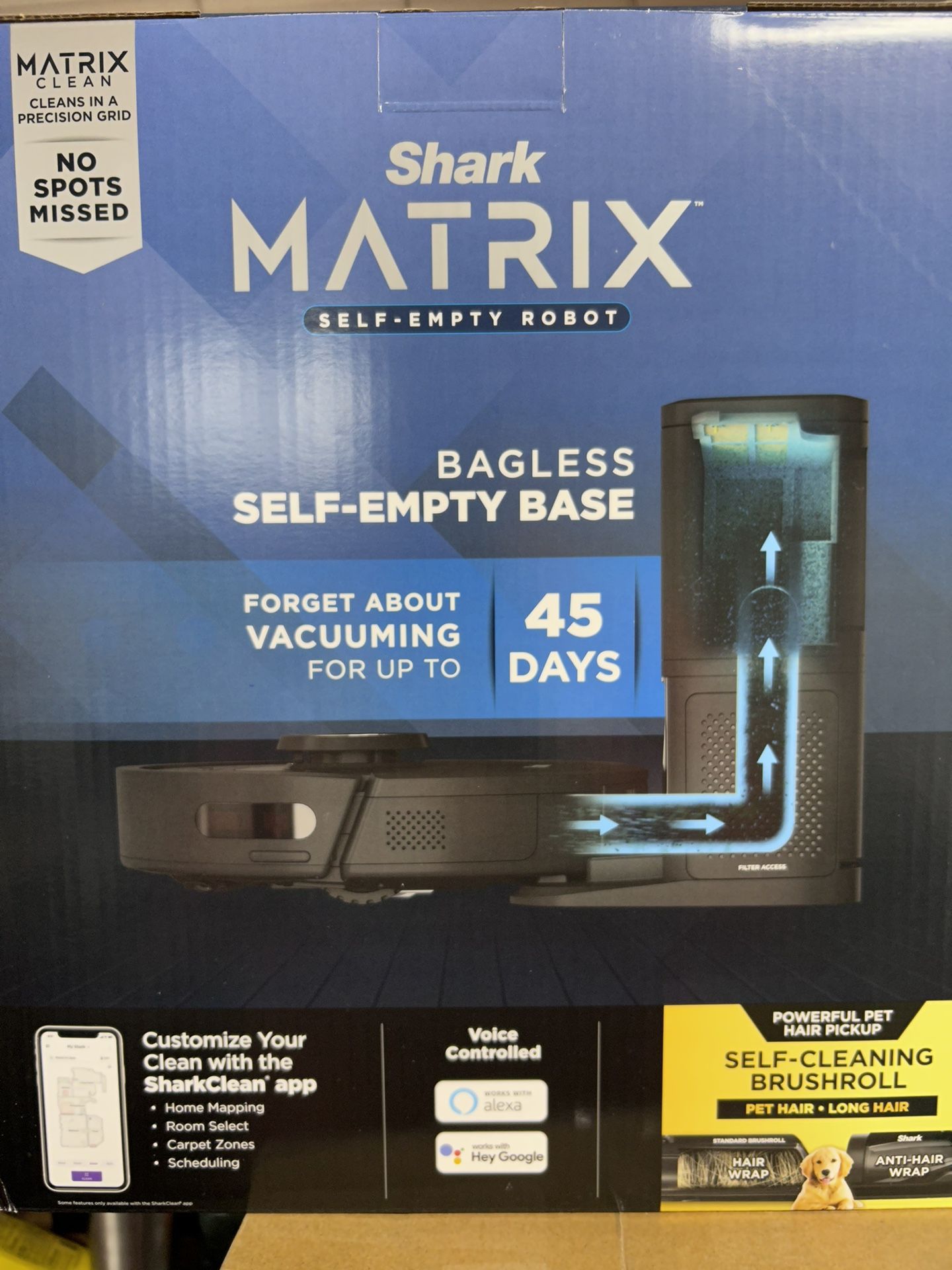 Shark matrix Self Empty Bagless Robot Vacuum