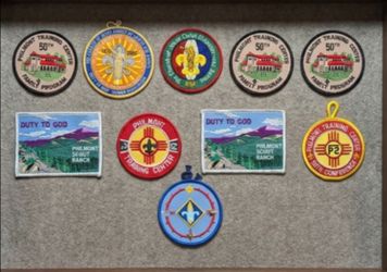 Boy Scout BSA Philmont Scout Ranch Duty To God LDS Jamboree 50th Patch Lot (9)