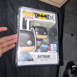Funko Pop! DC Mystery Box Metallic Batman #01 NYCC 2025 LE 2000 PCS Con Sticker