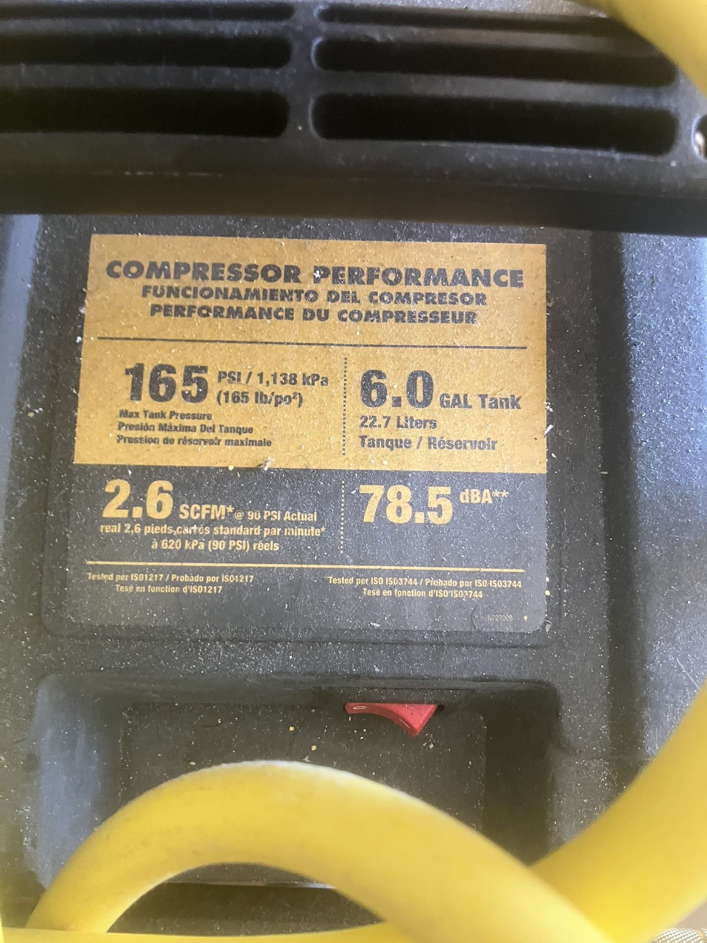 Dewalt Air Compressor with Brad Nailer