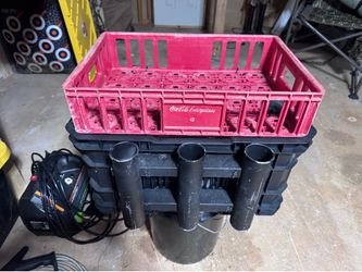 Kayak Fishing Crate W/Triple Rod Holder.