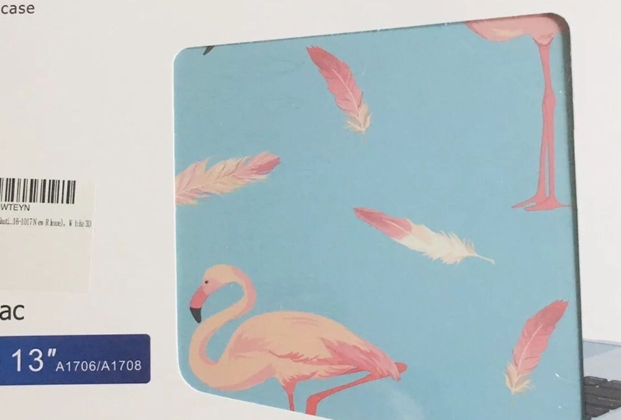 Case for MacBook Hardshell Case Air 13" Sleek Protective Swan And Feathers.