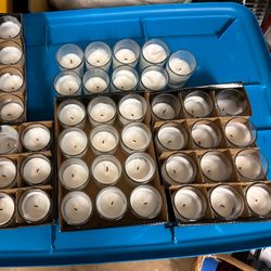 57 White Tealight Candles