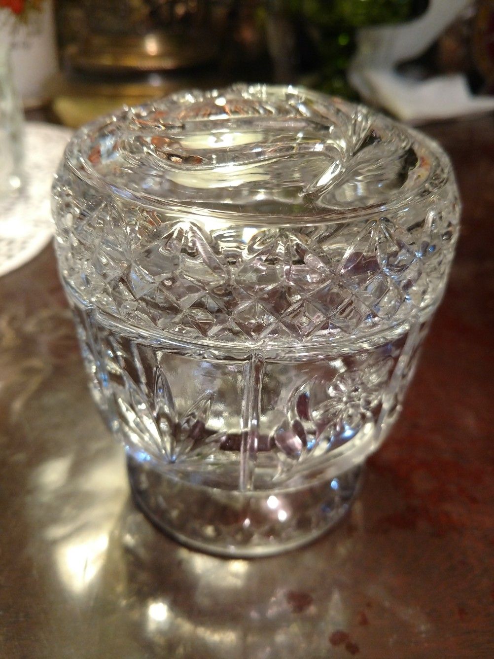 Vintage Avon Glass Trinket Box