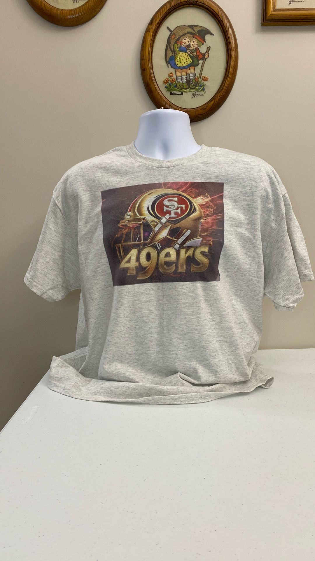SF 49ers Design T-shirt, New, Cotton, Size XL, Free Shipping/Local Pick Up, (item # 378)