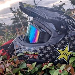 Brand new  (Large) Helmet +Gloves +Goggles for Dirt Bike Motorcycle Motocross ATV  (DOT)