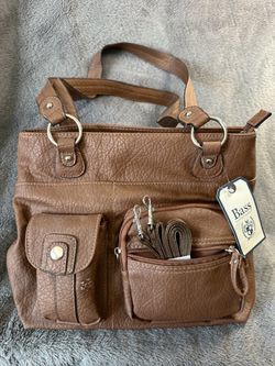 G.H. Bass & Co. Faux Leather Satchel Purse
