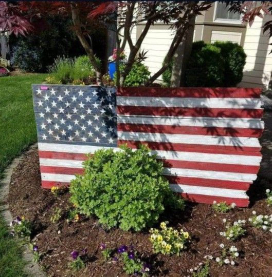 Reclaimed Cedar Tattered Flag