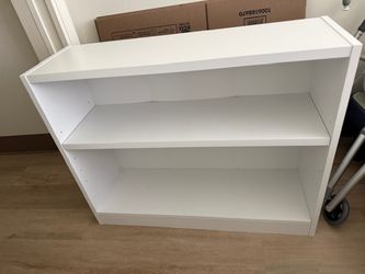 1 white bookcase - 3 available