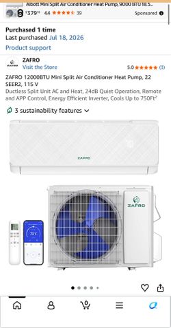 Mini split 12,000 BTU