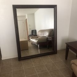 Wood Framed Mirror 