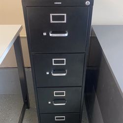 4-Drawer Filing Cabinet (locking w/ key)