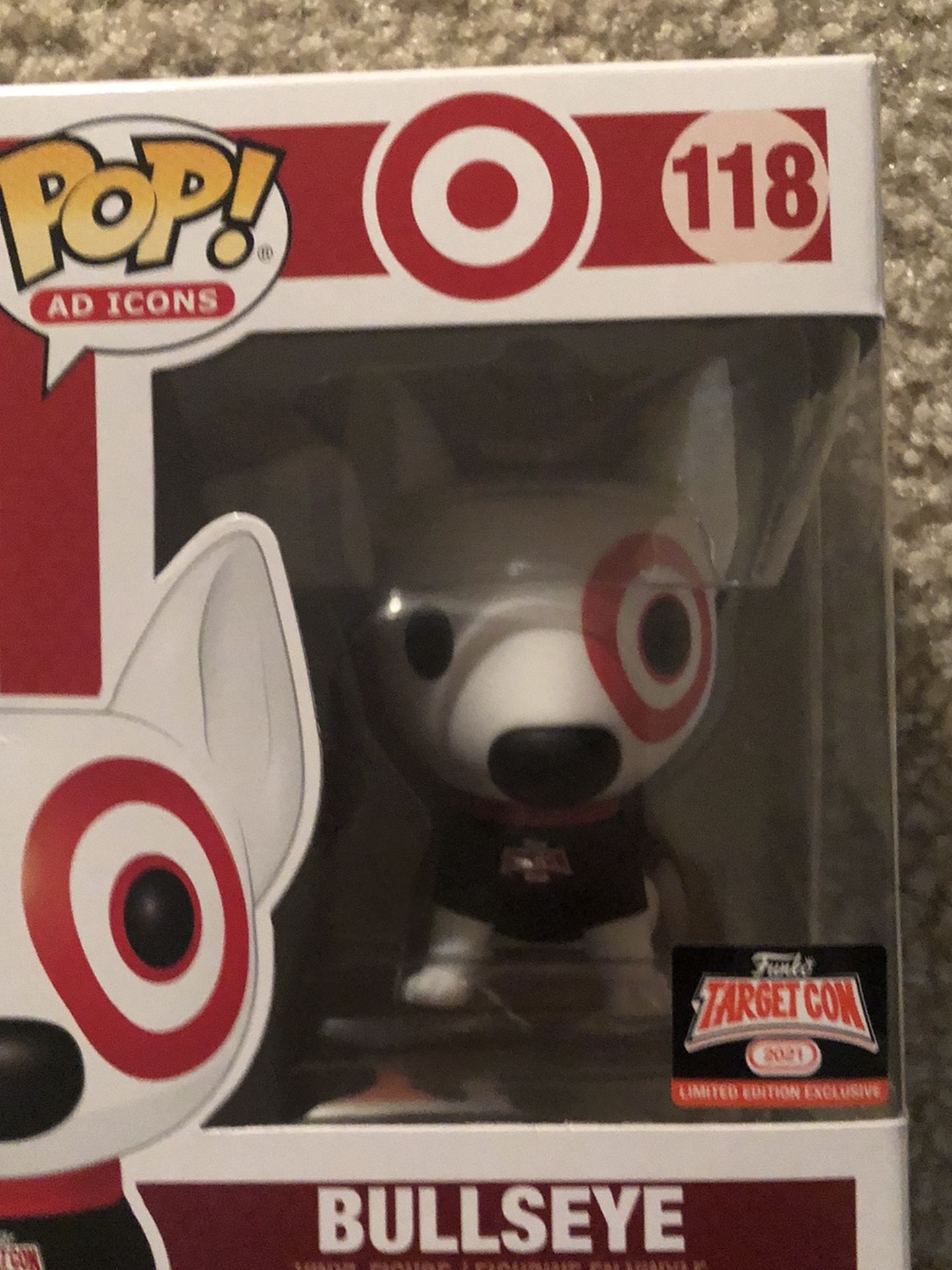 Bullseye Funko Pop Targetcon DAMAGED BOX