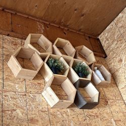 Hexagon Shelves