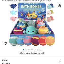 Bath Bombs for Kids 6pcs Over 3 Years Girls & Boys