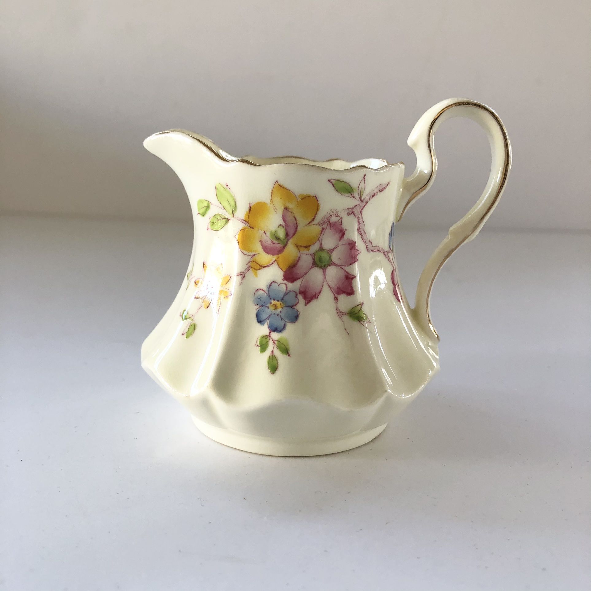 Vintage 1933 Paragon By Appointment England Fine China Floral Mini Creamer