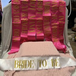 Bachelorette Bride & Bridal Party Sashes
