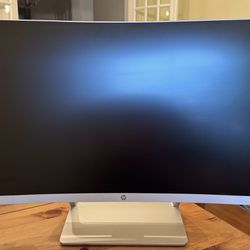 HP Z4N74AA 1920x1280 27” Curved Monitor In White !!SOLD OUT EVERYWHERE!!! 
