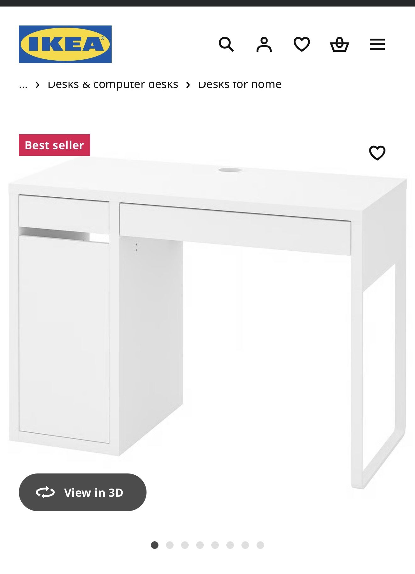 Ikea White Desk And Marble Counter Top