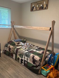 Kids twin teepee bed