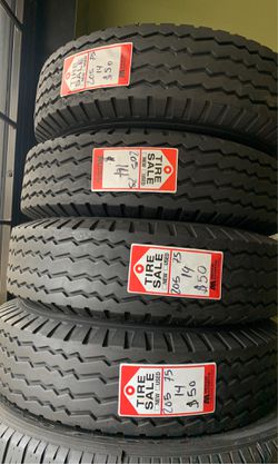 🔥 205/75/14 ST , used trailer tires 🔥