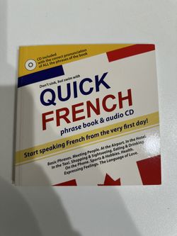 Learn French Book With Cd Language Translator