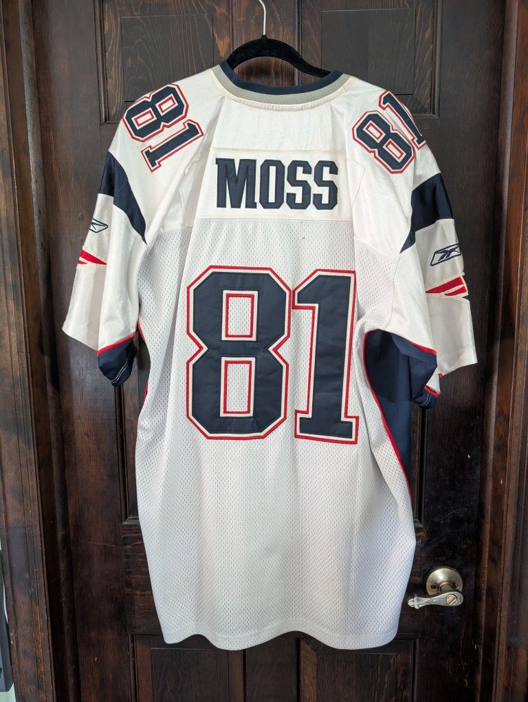 Vintage Patriots #81 Randy Moss Reebok Jersey Size 2XXL